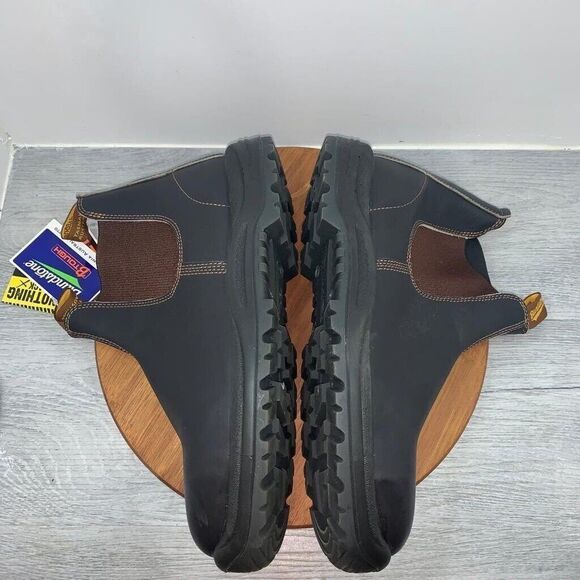 Blundstone 172 Men's Work Chelsea Leather Boot Stout Brown Size 14 US / 13 UK/AU - Picture 8 of 16